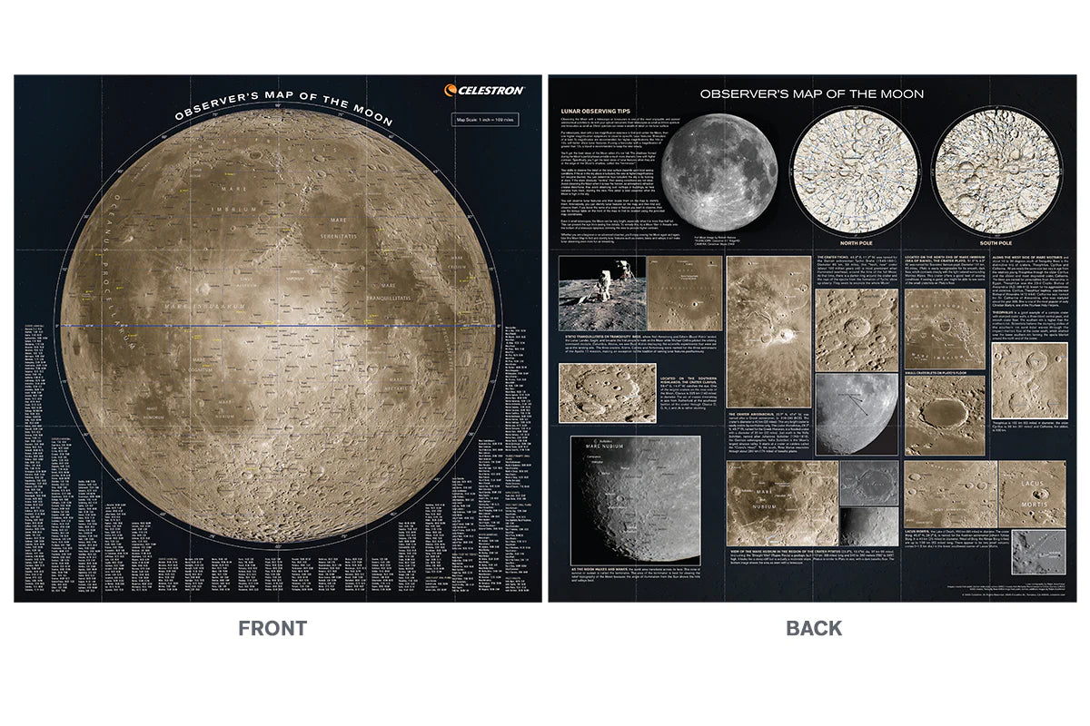 Celestron Deluxe Folding Moon Map