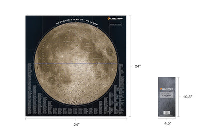 Celestron Deluxe Folding Moon Map