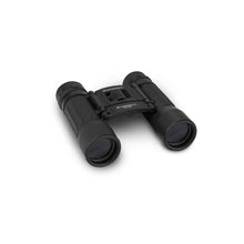 Black binoculars on a white background