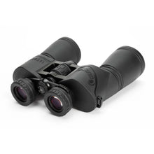 Black binoculars on a white background