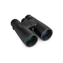 Black binoculars on a white background