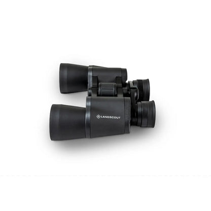 Black binoculars with 'LandScout' branding on a white background