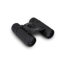 Black binoculars on a white background