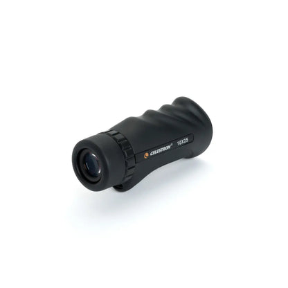 Black monocular with 'Celestron' branding on a white background