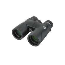 Black binoculars on a white background