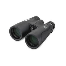 Black binoculars on a white background