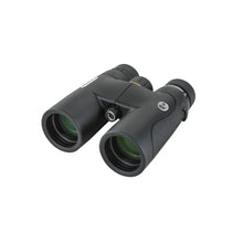Black binoculars on a white background