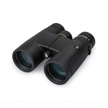 Black binoculars on a white background