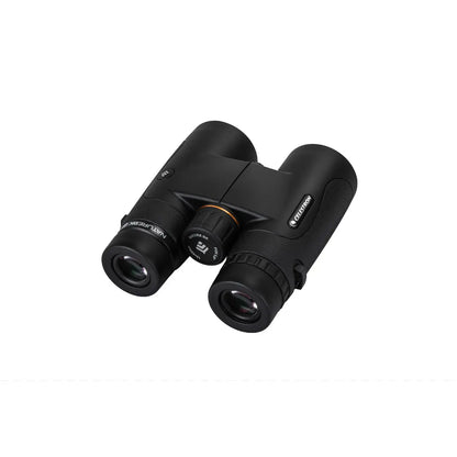 Black binoculars on a white background