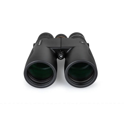 Black binoculars on a white background