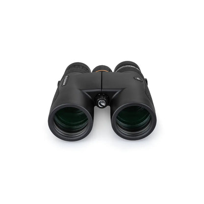 Black binoculars on a white background