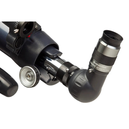 Telescope with eyepiece on a white background