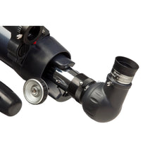 Telescope with eyepiece on a white background