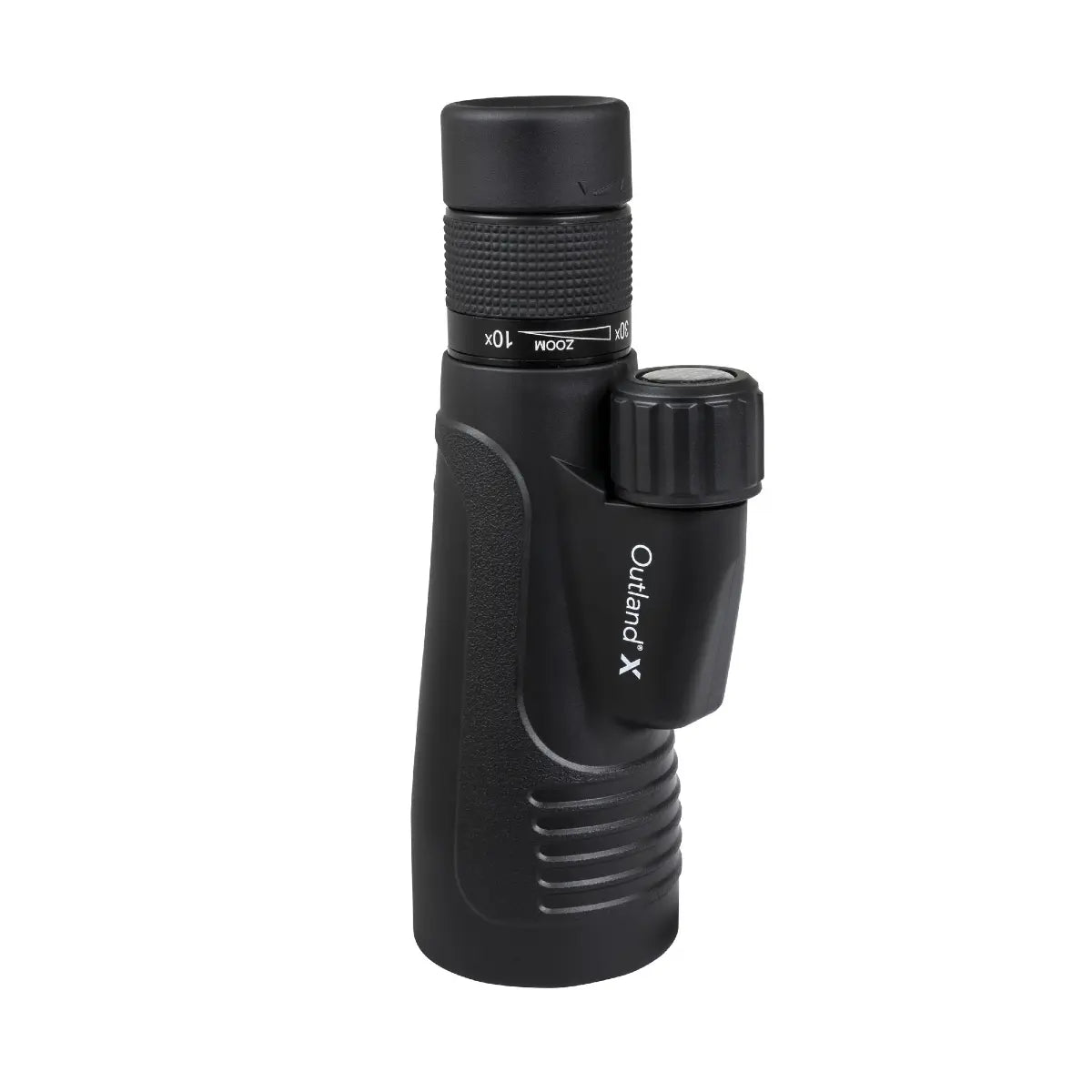 Black monocular with 'Outland X' branding on a white background