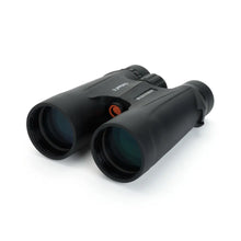 Black binoculars on a white background
