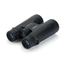 Black binoculars on a white background