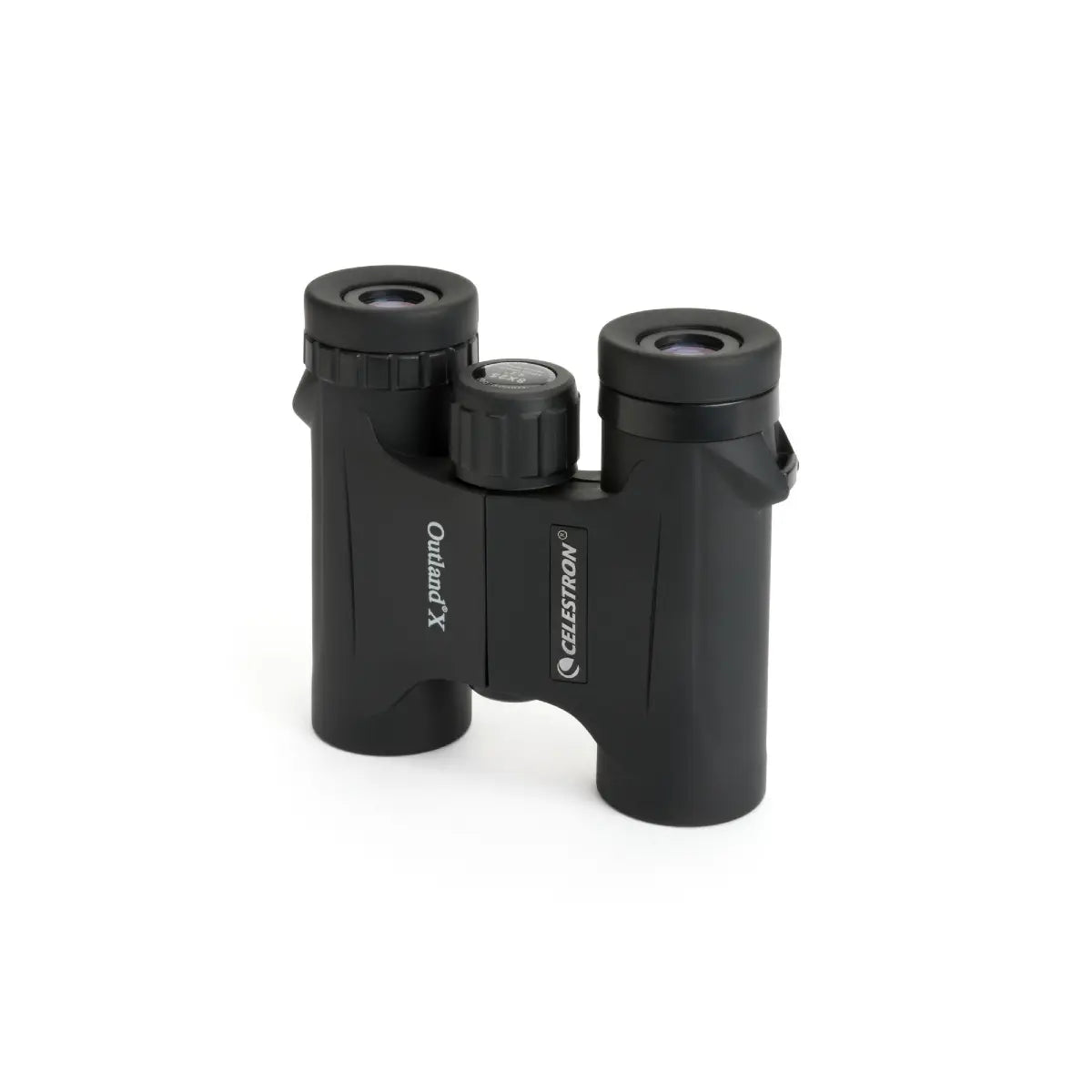 Black binoculars with 'Clestron' branding on a white background