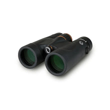 Black binoculars on a white background