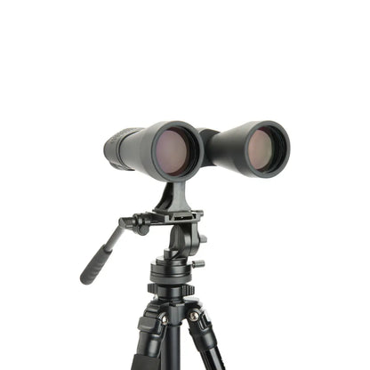 Binoculars with a tripod on a white background