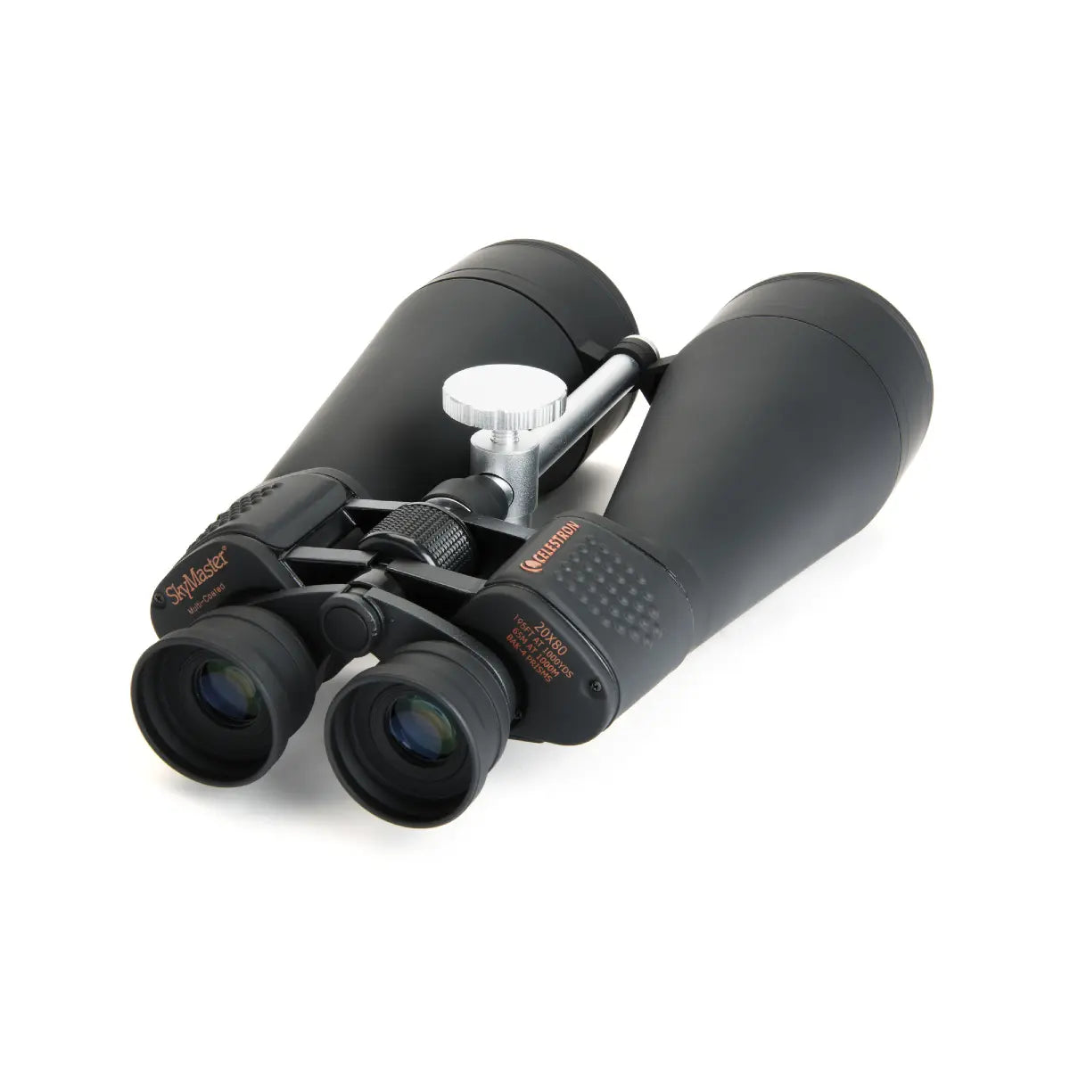 Pair of binoculars on a white background