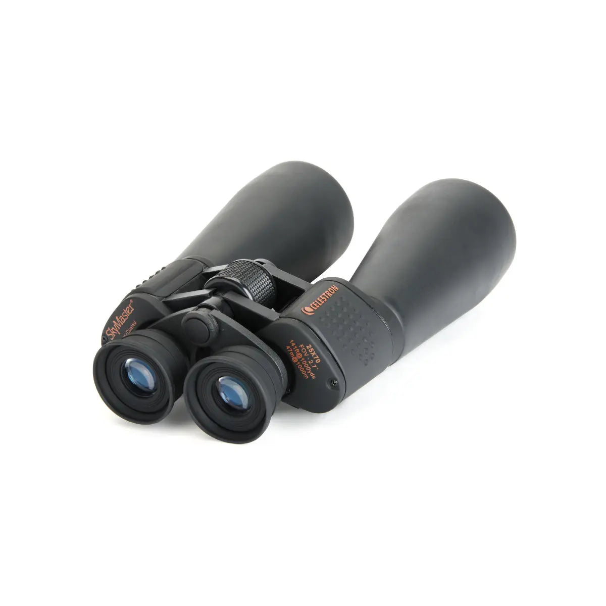 Pair of binoculars on a white background