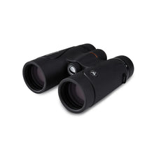 Black binoculars on a white background