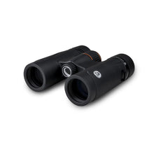 Black binoculars on a white background