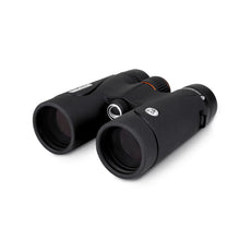 Black binoculars on a white background