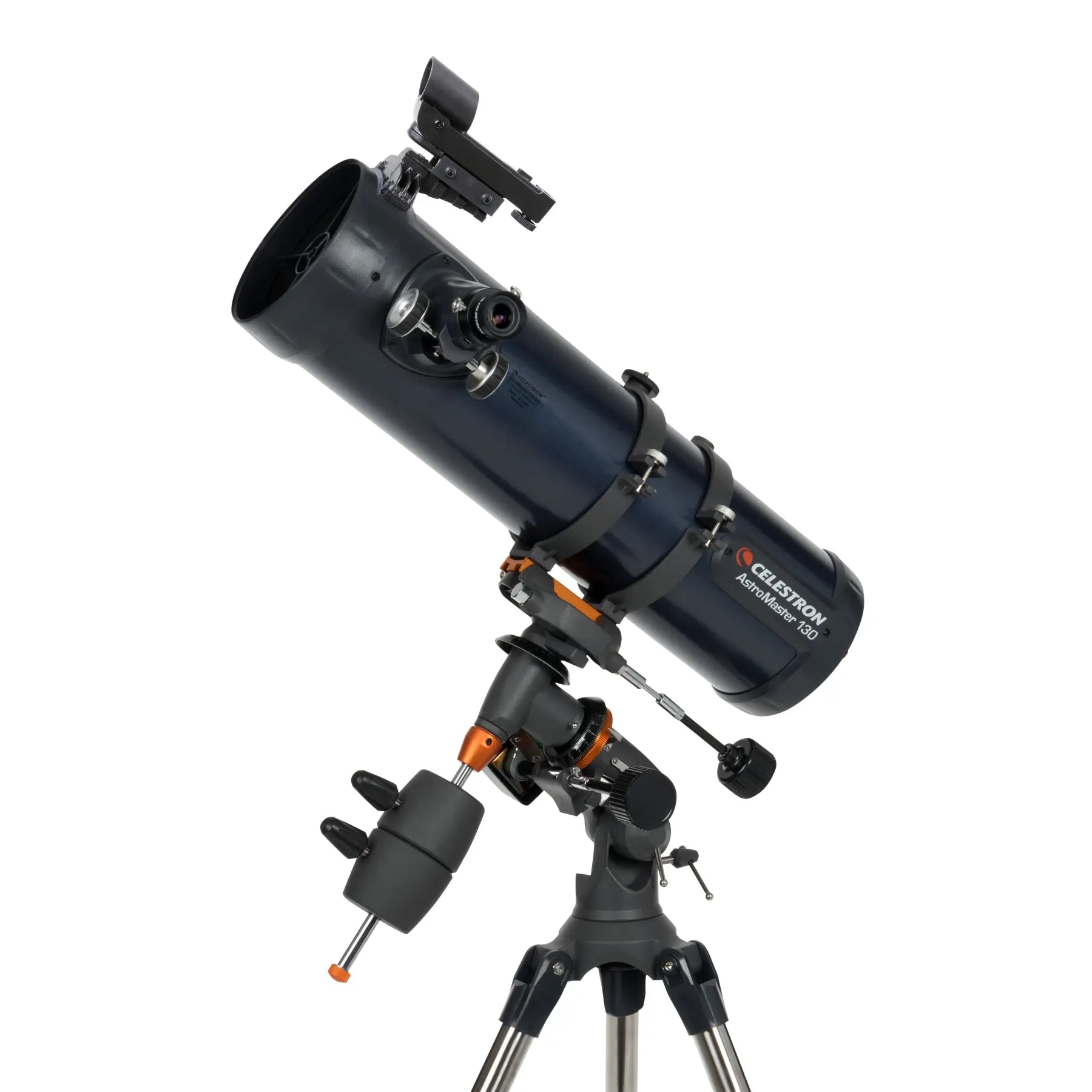 Telescope with Celestron logo on a white background
