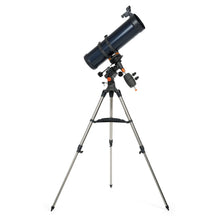 Telescope with tripod on a white background