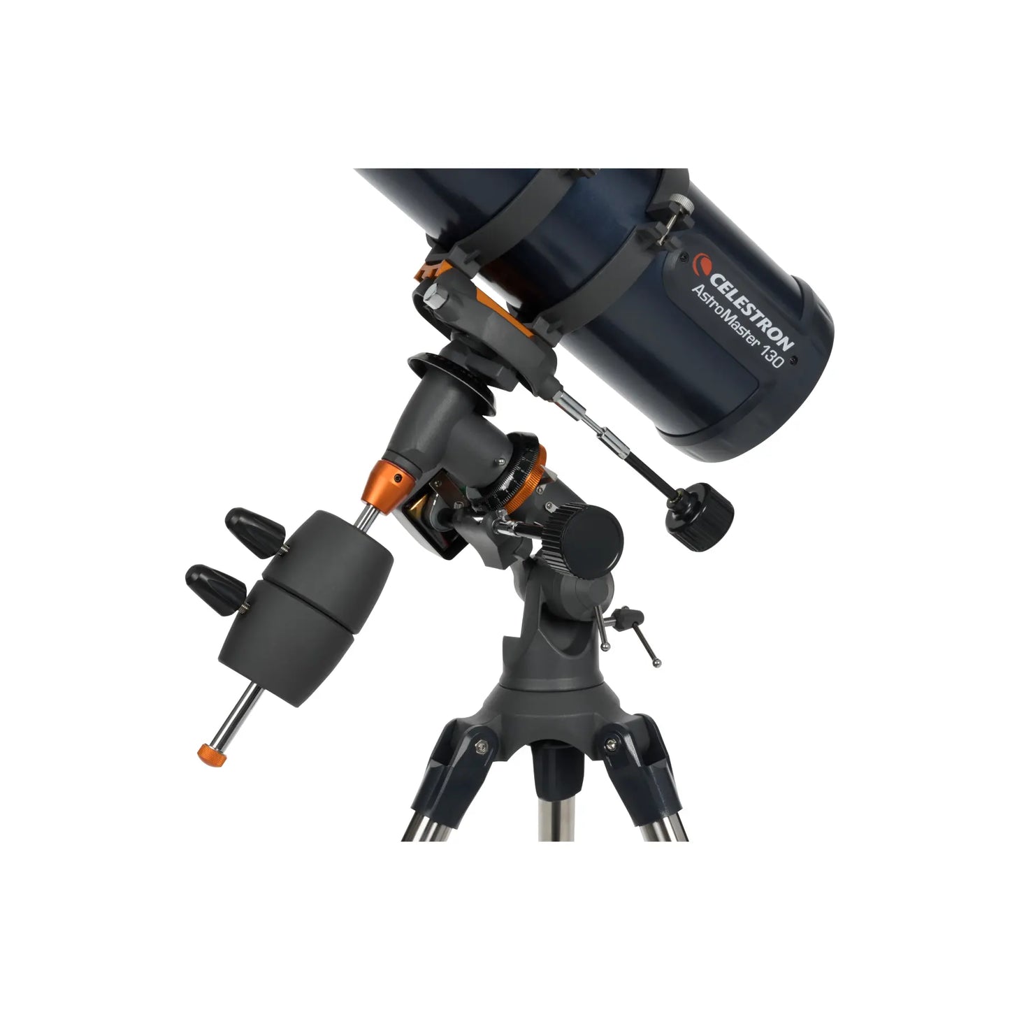 Telescope with Celestron logo on a white background