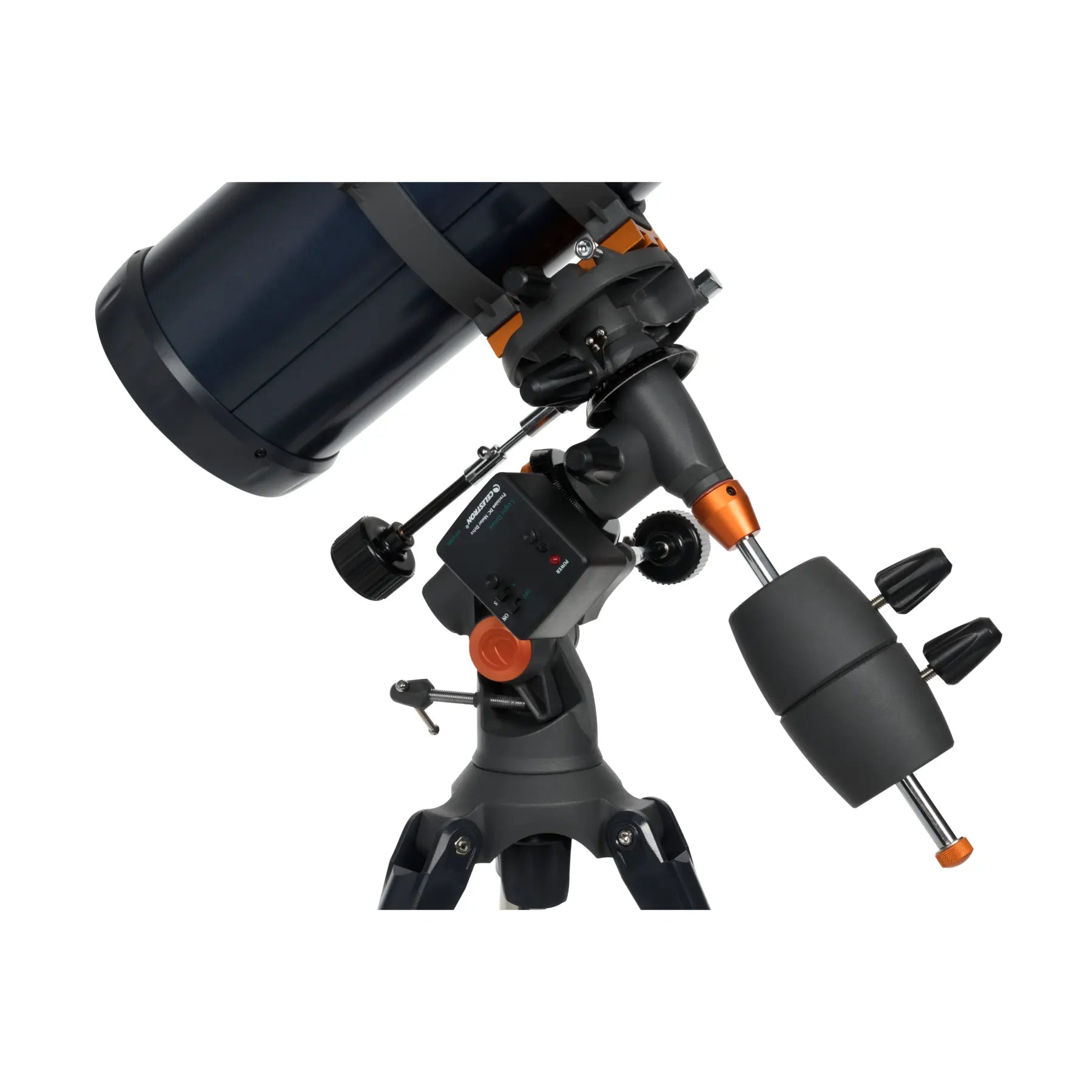 Telescope on a white background