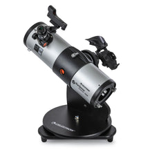 Telescope with Celestron logo on a white background