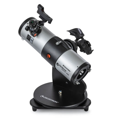 Telescope with Celestron logo on a white background