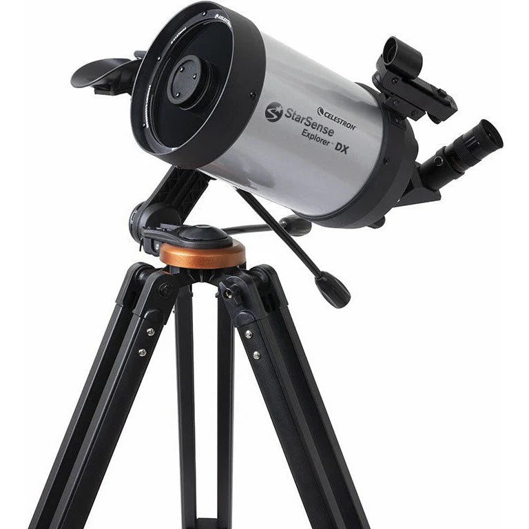 Celestron telescope on a white background