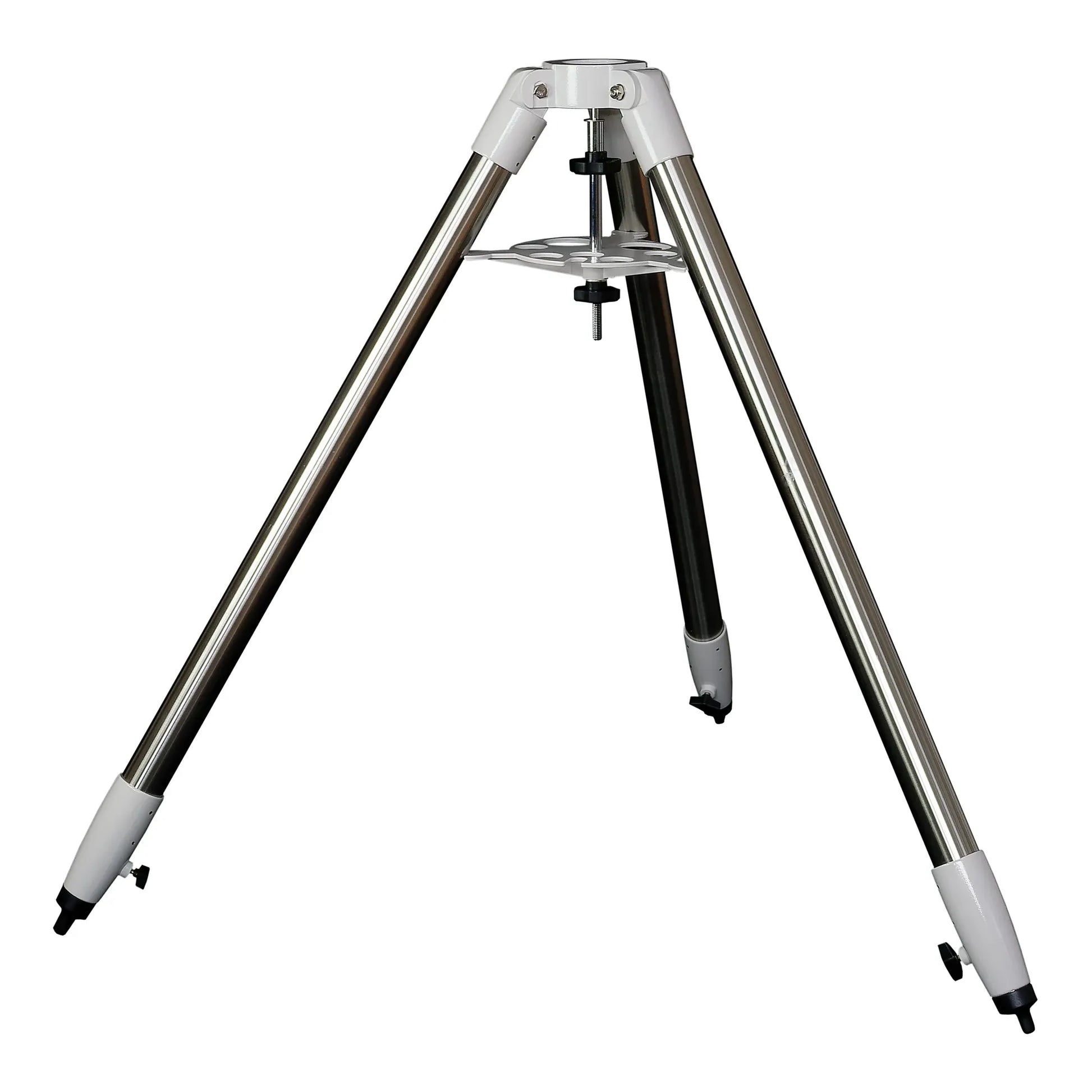 Tripod with white and black design on a white background
