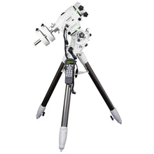 Telescope with a white and black design on a white background