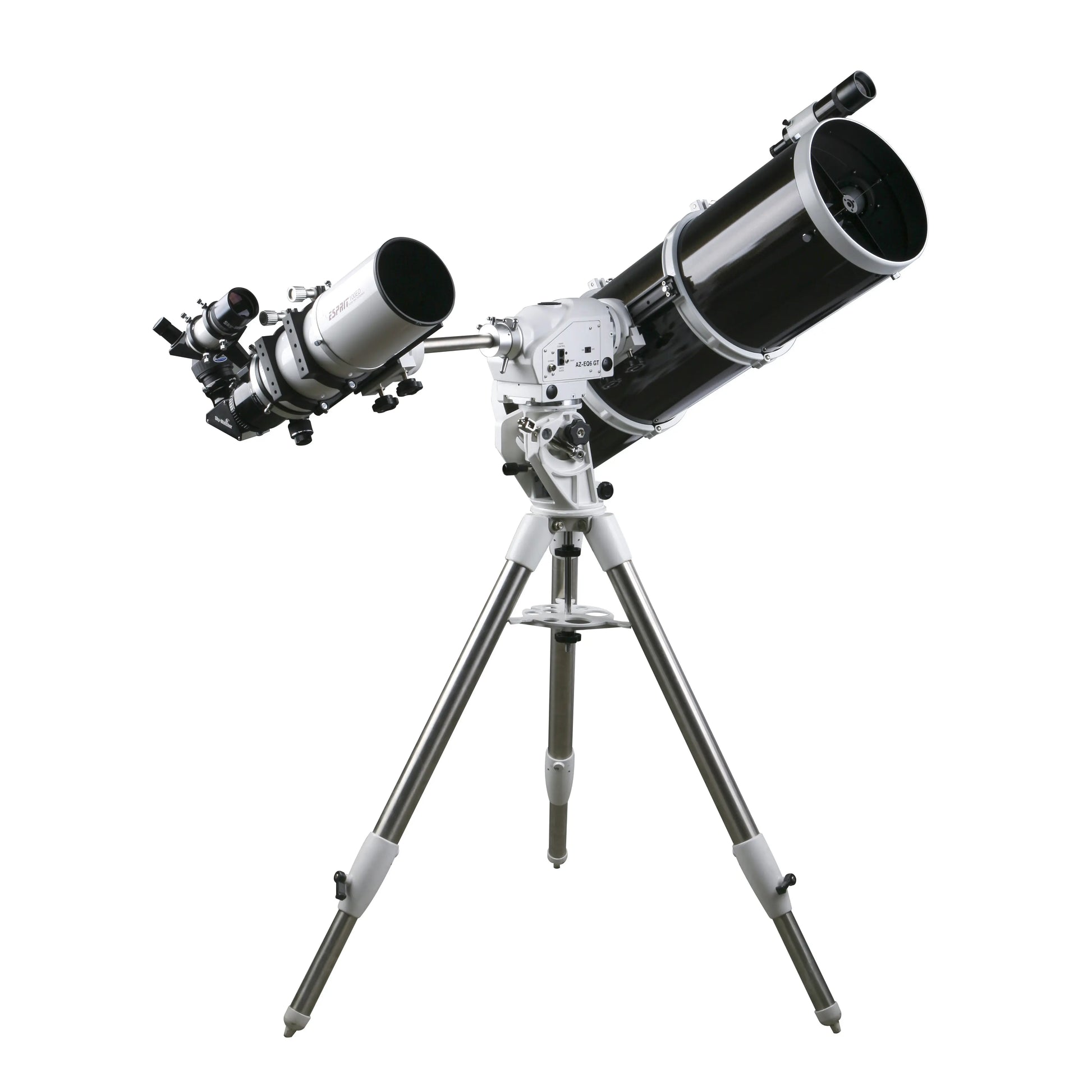 Telescope on a white background