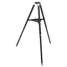 Black tripod on a white background