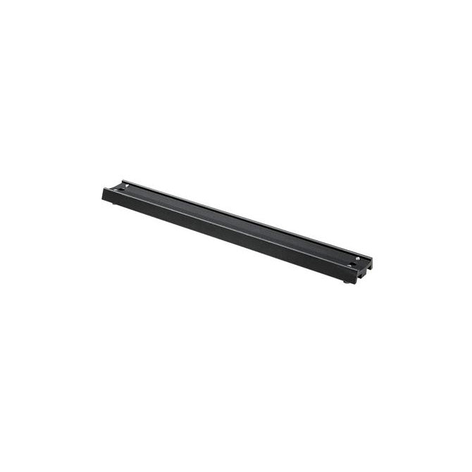 Black metal bracket on a white background