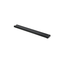Black metal bracket on a white background